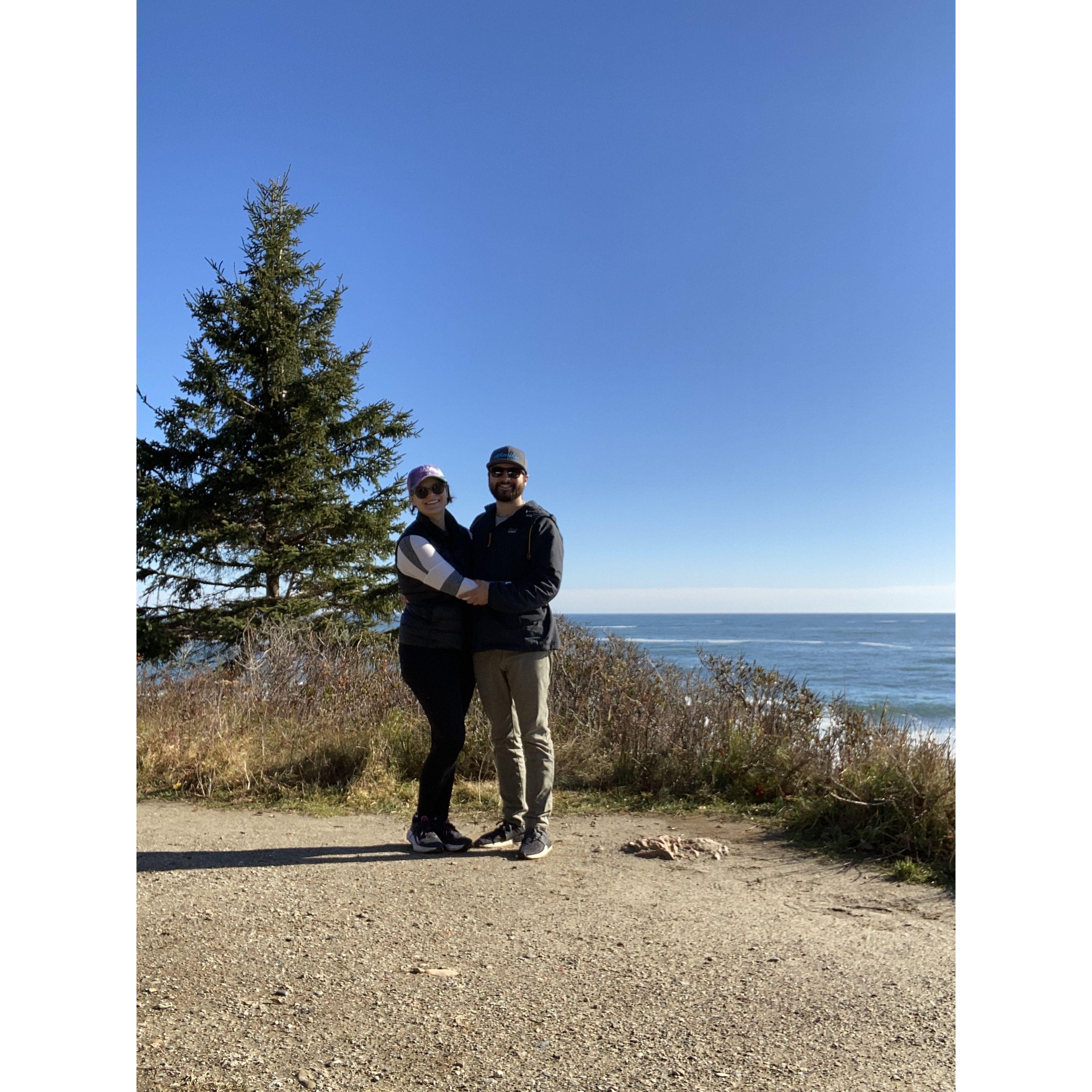 Visiting Acadia National Park.