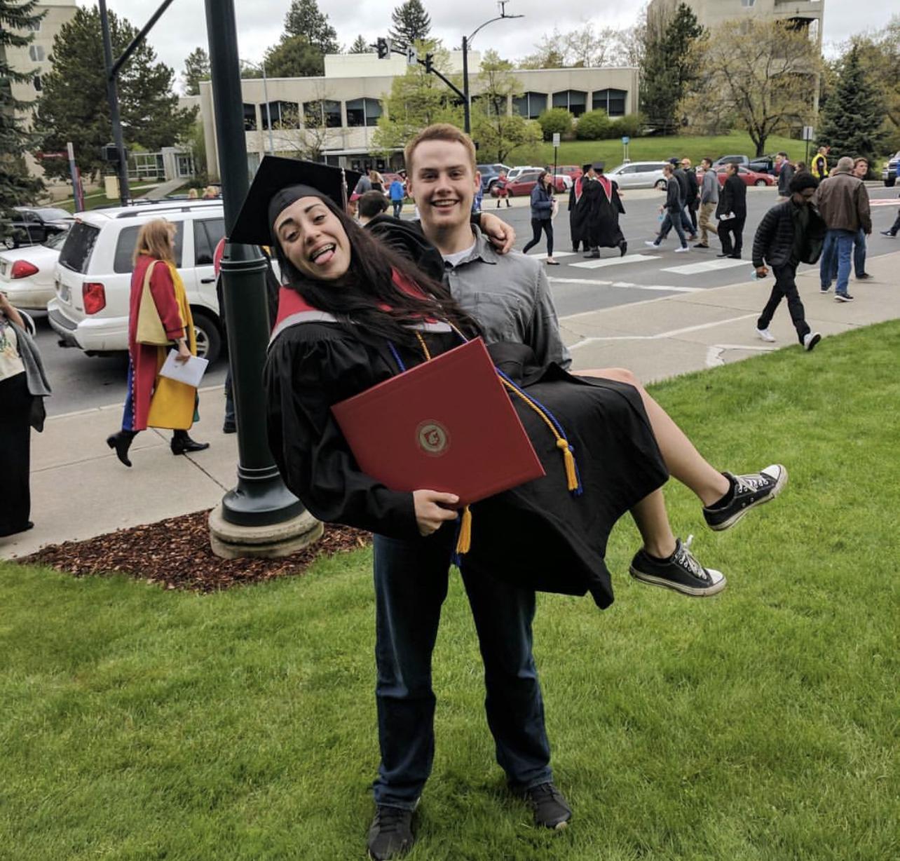 May 2017 - Modesty graduated with her Bachelor's degree after 3 years at WSU (at 20 years old!)