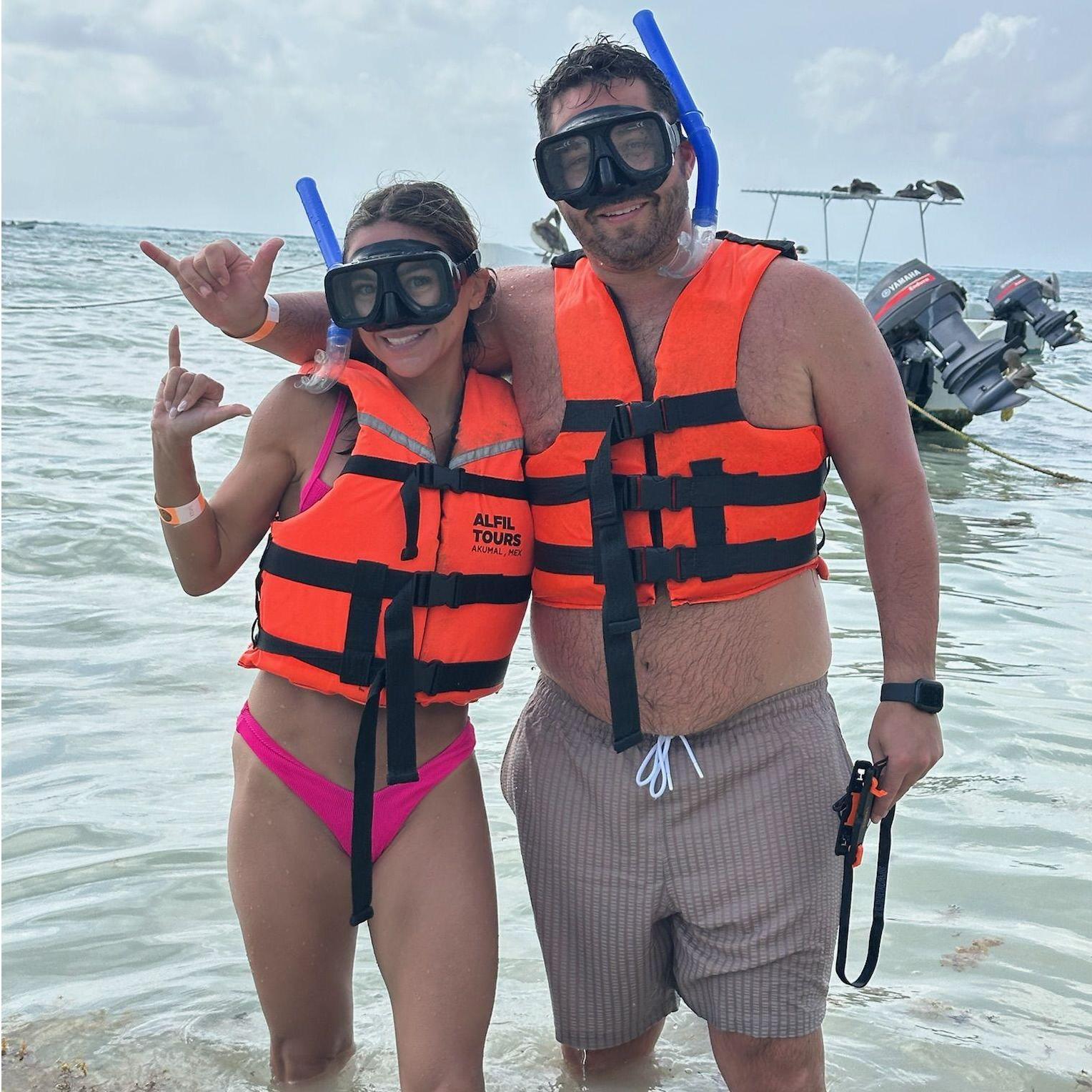 Snorkeling in Akumal Bay, Mexico