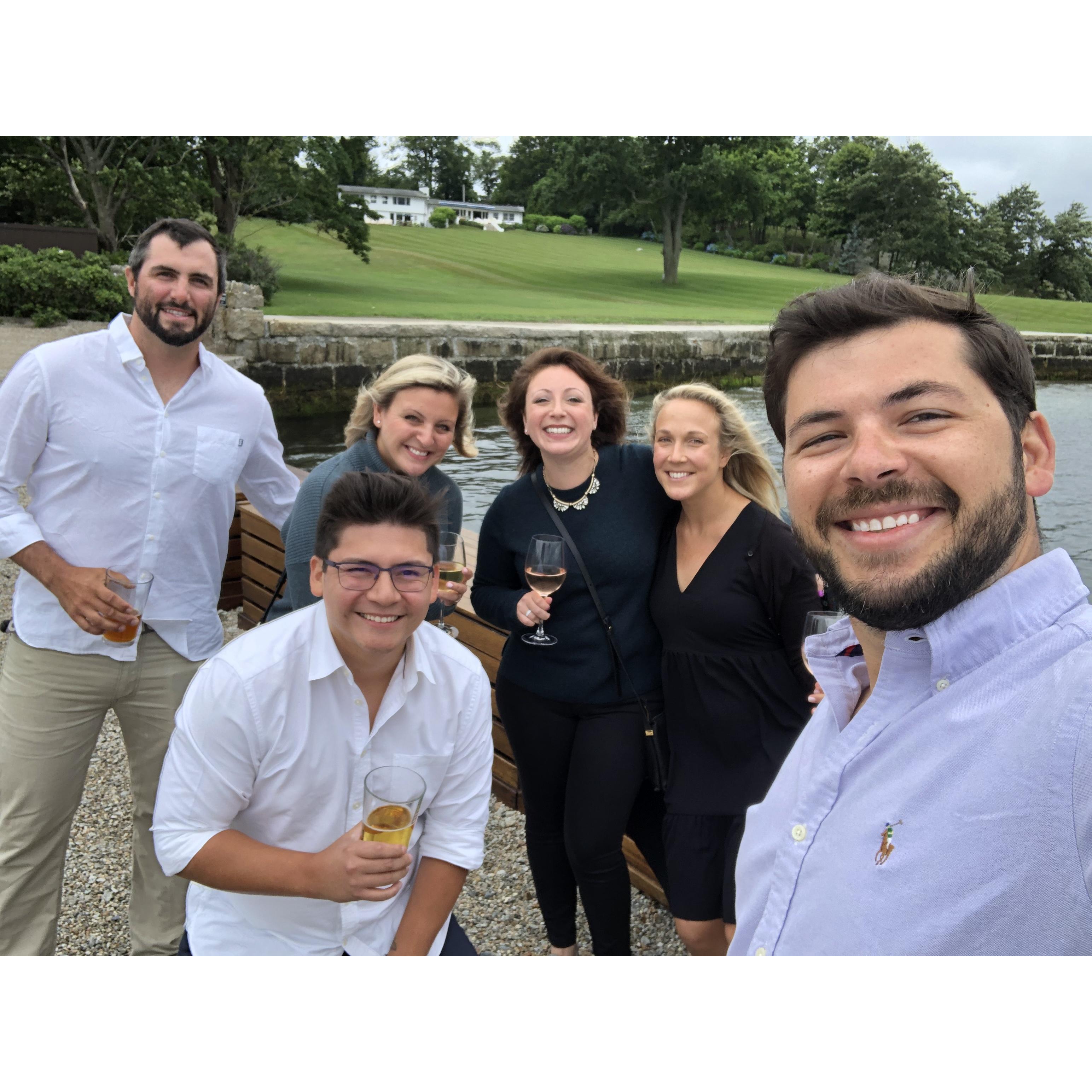 The day we were engaged in Newport, RI. This day made complete with our best friends.