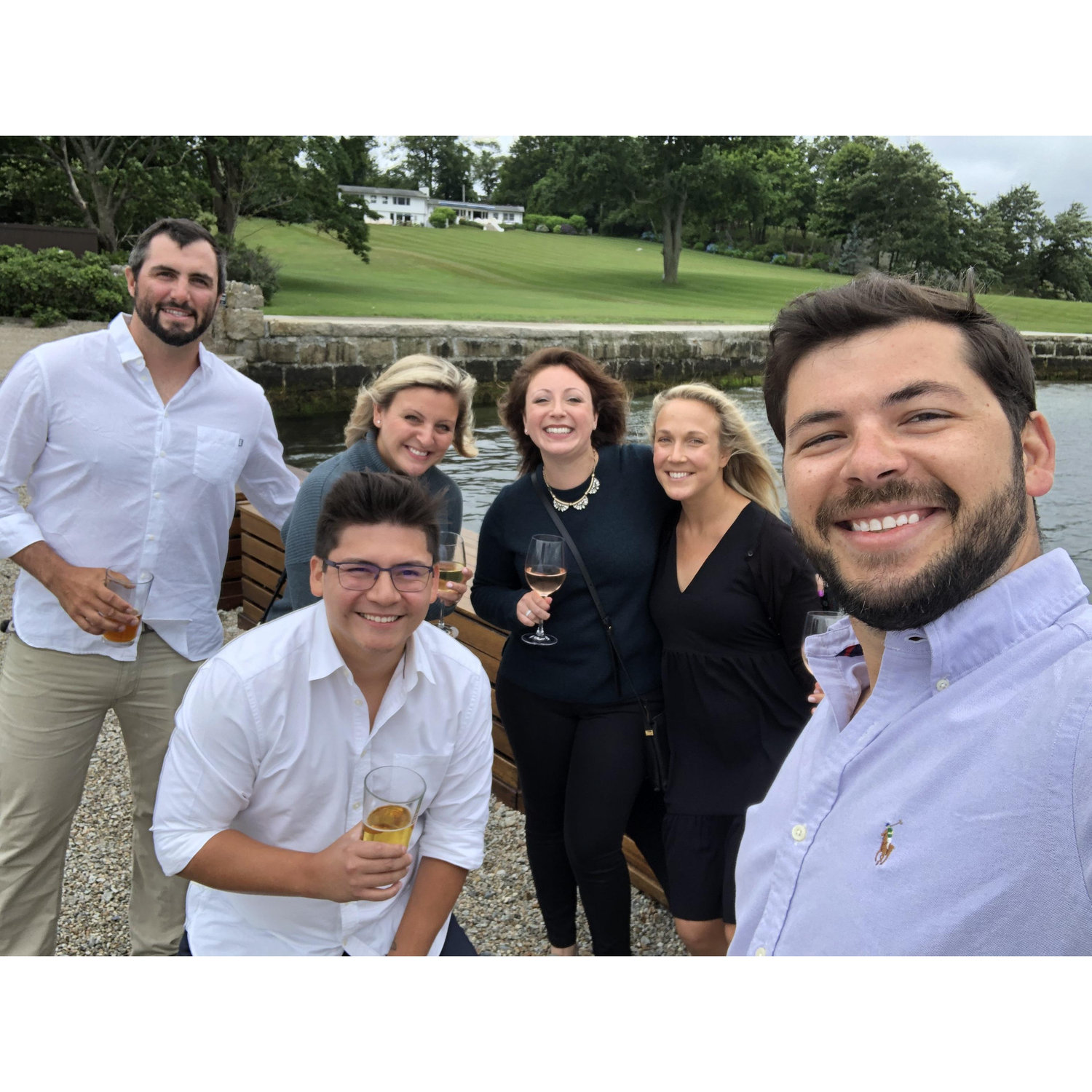 The day we were engaged in Newport, RI. This day made complete with our best friends.