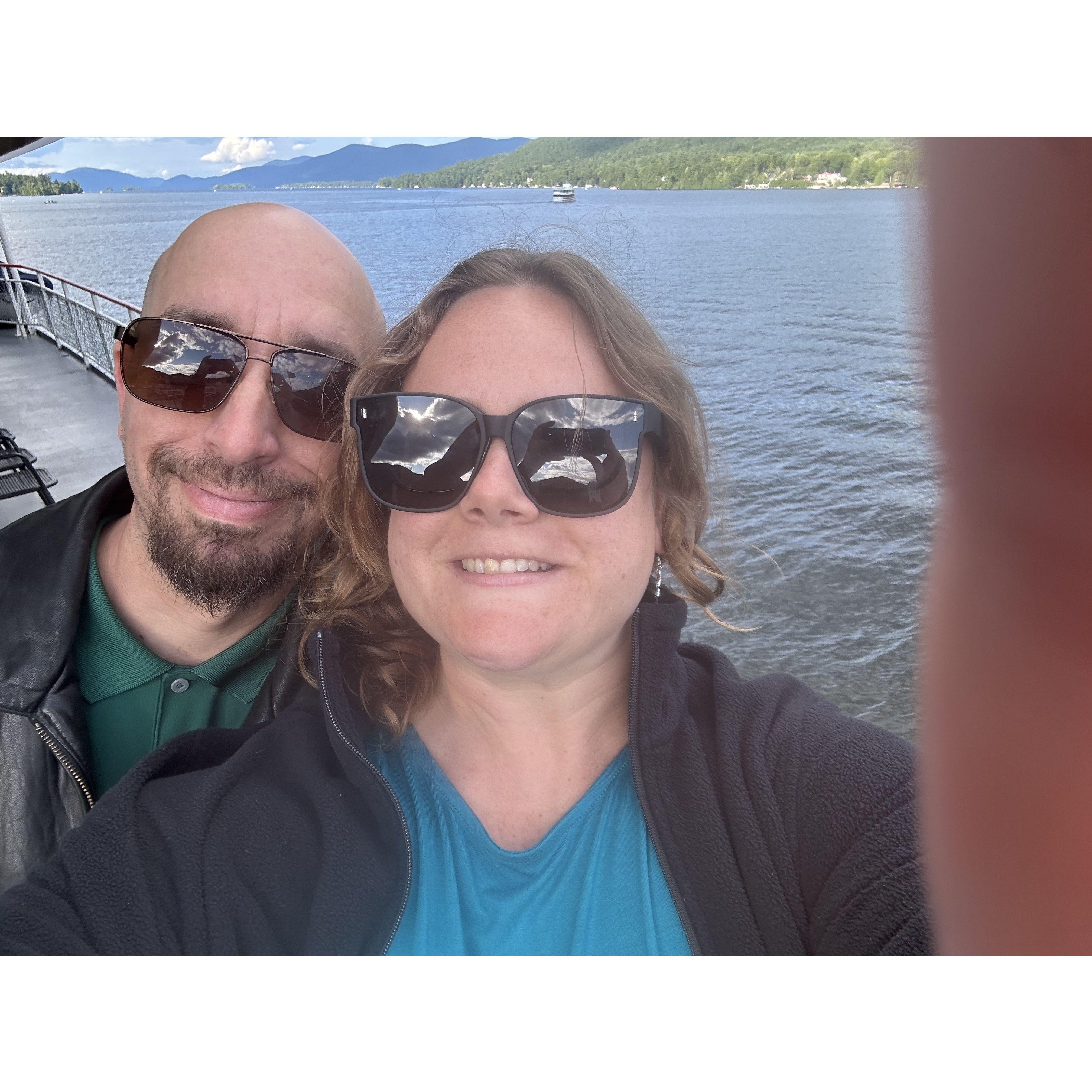 Celebrating our first anniversary in Lake George