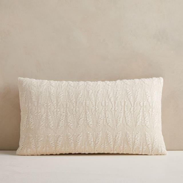 Mariposa Pillow Cover, 12"x21", White