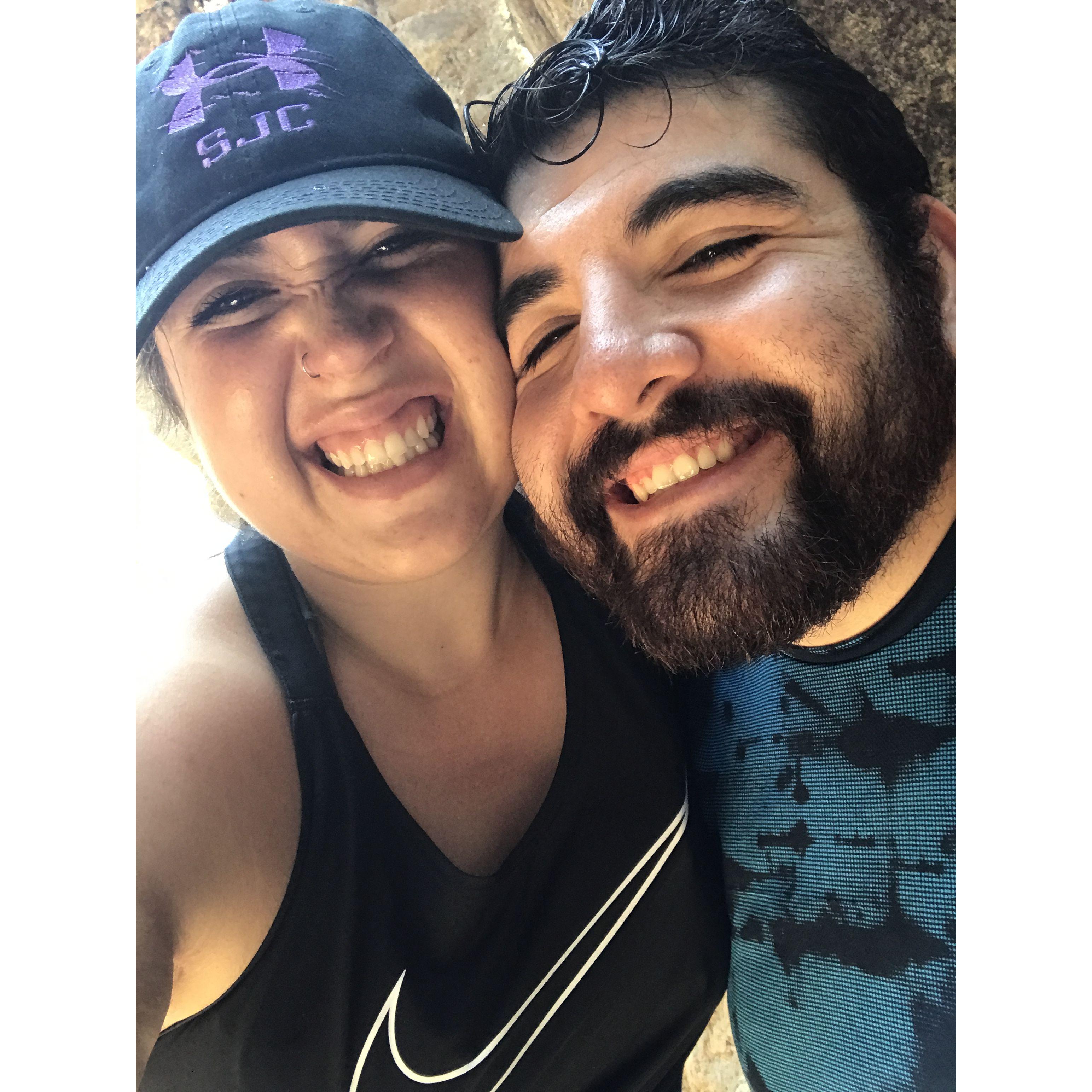 2017- first hike together- Rio en Medio, Tesuque
