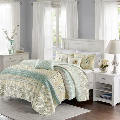 Loraine Printed Quilt Set 6pc