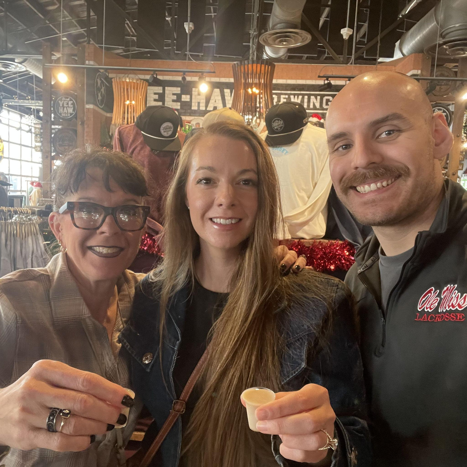 Ole Smoky moonshine tasting with Brooke's mom, 2025
