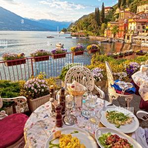 Romantic Dinner on Lake Como, Italy