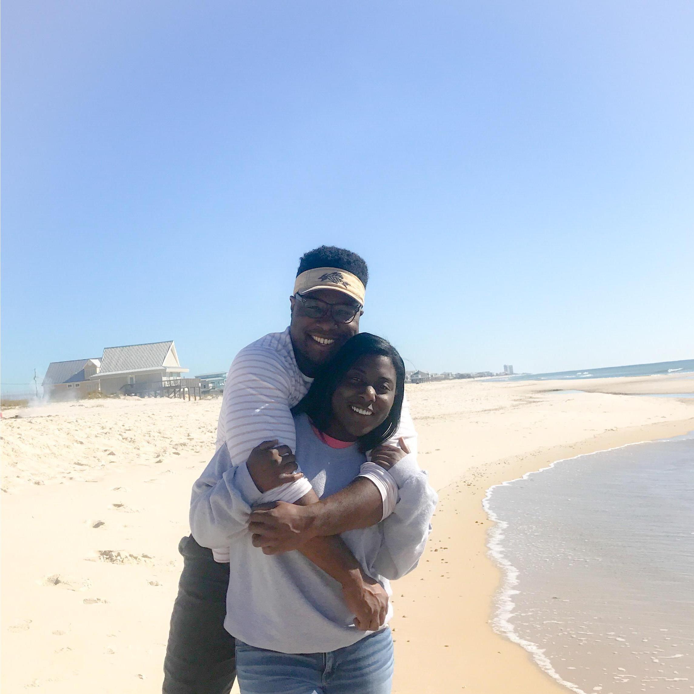 Our first beach trip together