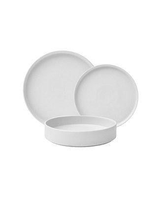 Kaden White 12 Piece Porcelain Dinnerware Set