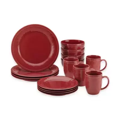 Rachael Ray™ Cucina 16-Piece Dinnerware Set in Red