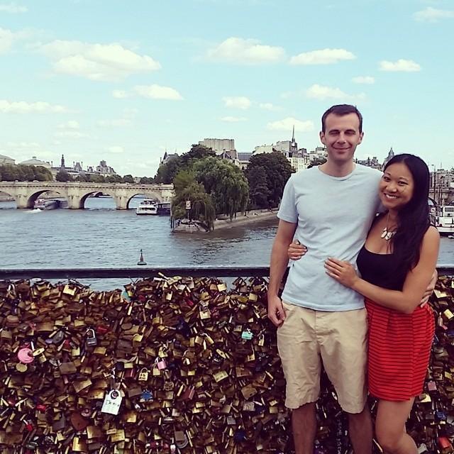 Can you spy our mint love lock in Paris?
