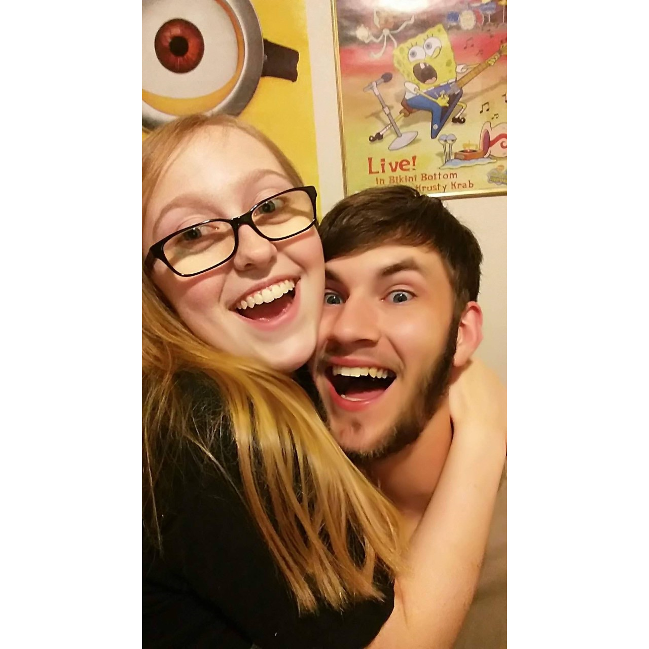 A picture of us hanging out in my room in Columbia Falls