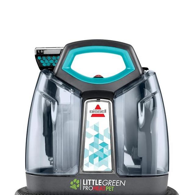 BISSELL Little Green Proheat Portable Deep Cleaner/Spot Cleaner and Car/Auto Detailer with self-Cleaning HydroRinse Tool for Carpet and Upholstery, Teal