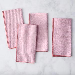 Seersucker Cloth Table Napkins (Set of 4)
