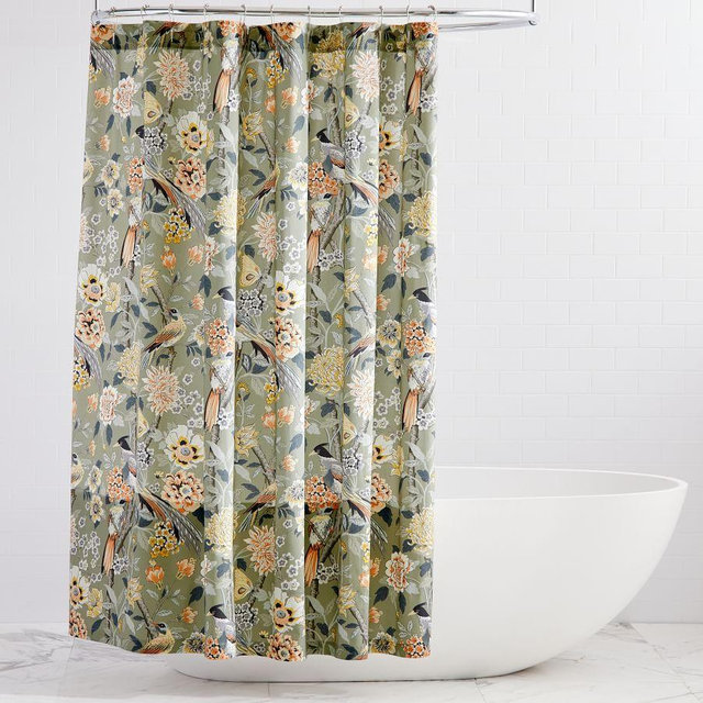 Bloom Shower Curtain, Green, 72"