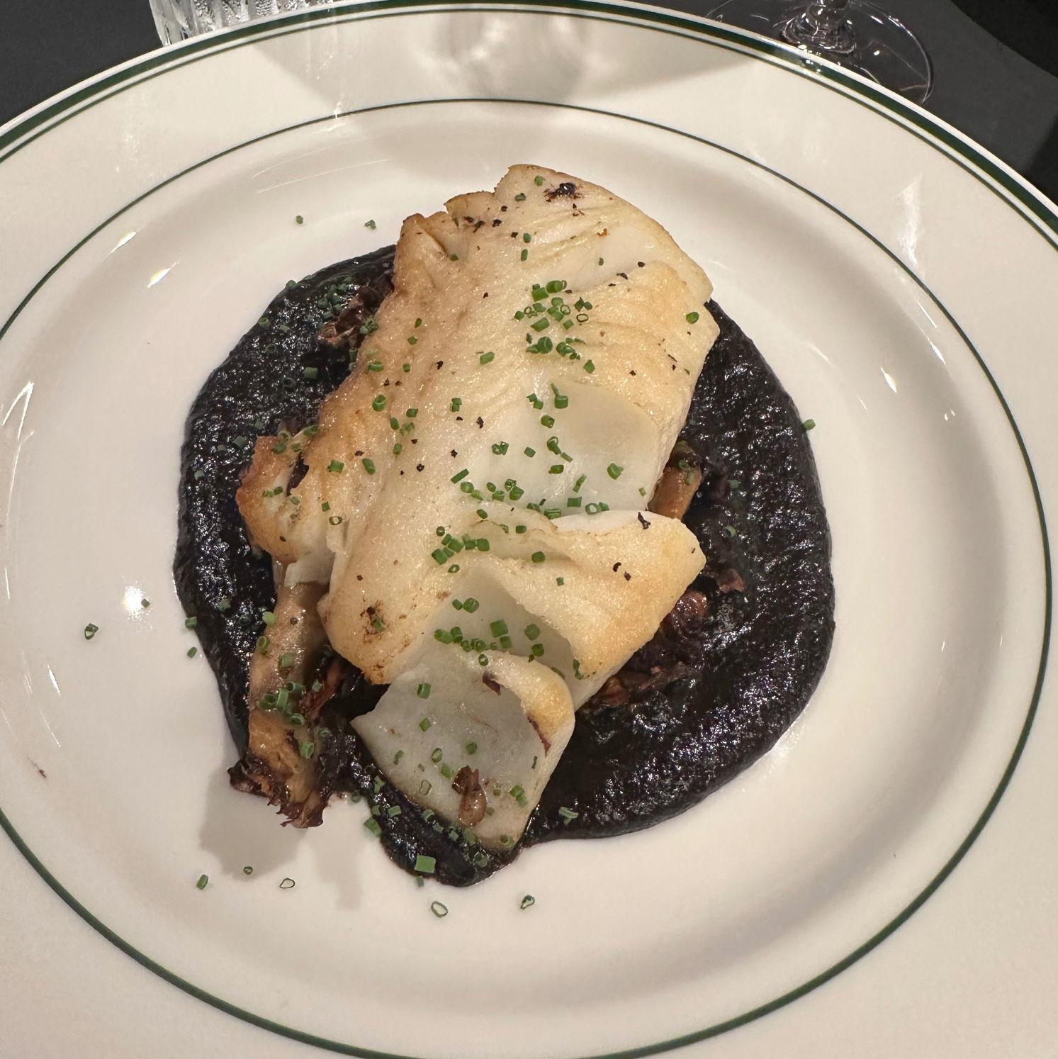 Talk about a cinderella story, this cod absolutely blew us away! 
Think light fish with an Asian inspired sauce & the best little mushrooms
Black Cod Koji Marinade, Maitake, Caramelized Garlic