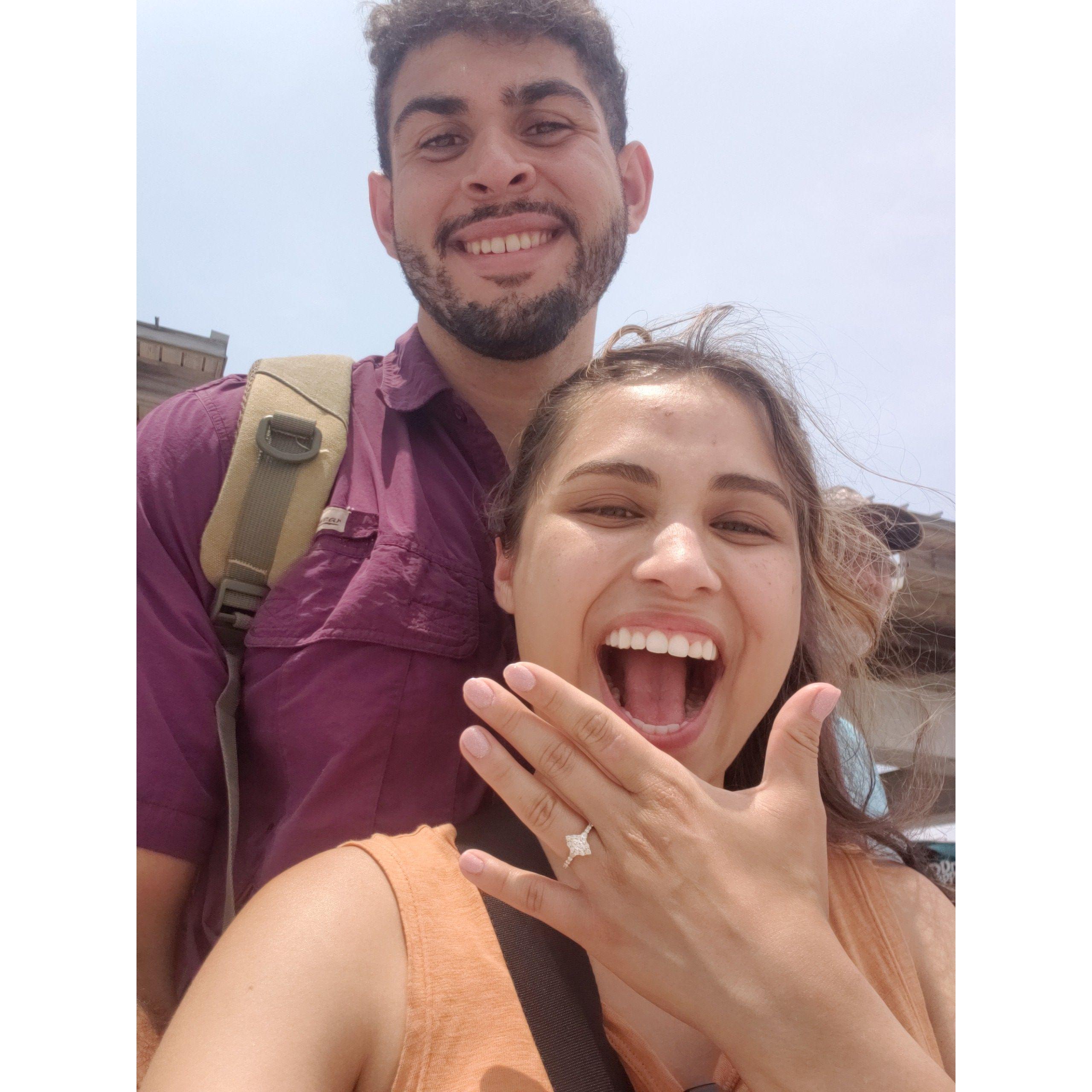 Right after we got engaged!