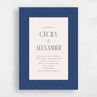 Blue Wedding Program - Jody