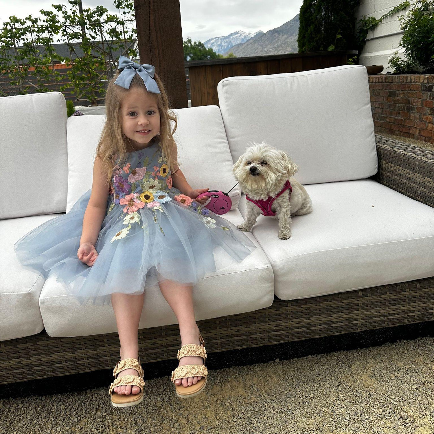 Flower girls chilling after a job well done