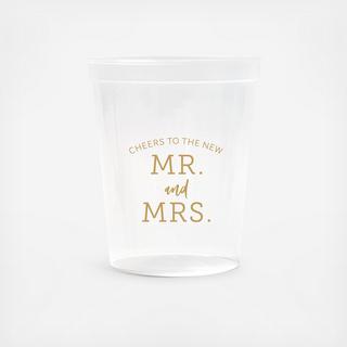 Cheers To The New Couple Stadium Cup, Set of 50