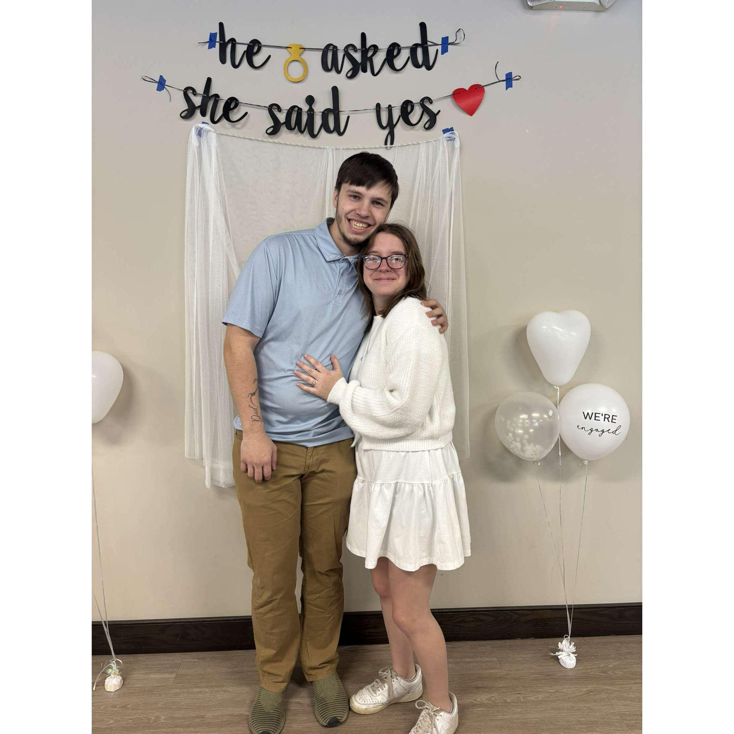 Snapshot from our engagement party