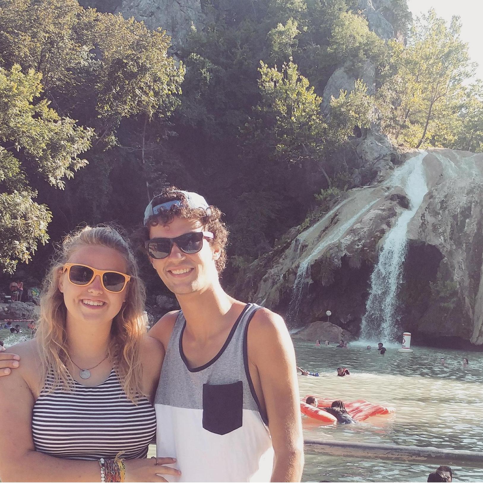 William and Morgan at Turner Falls