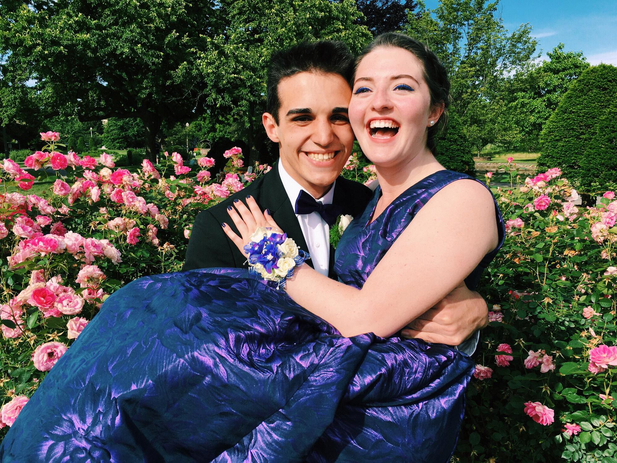 A photo of us together before Prom! (2016)