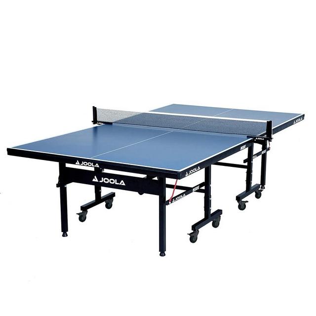 JOOLA Inside - Professional MDF Indoor Table Tennis Table with Quick Clamp Ping Pong Net and Post Set - 10 Minute Easy Assembly - Ping Pong Table with Single Player Playback Mode