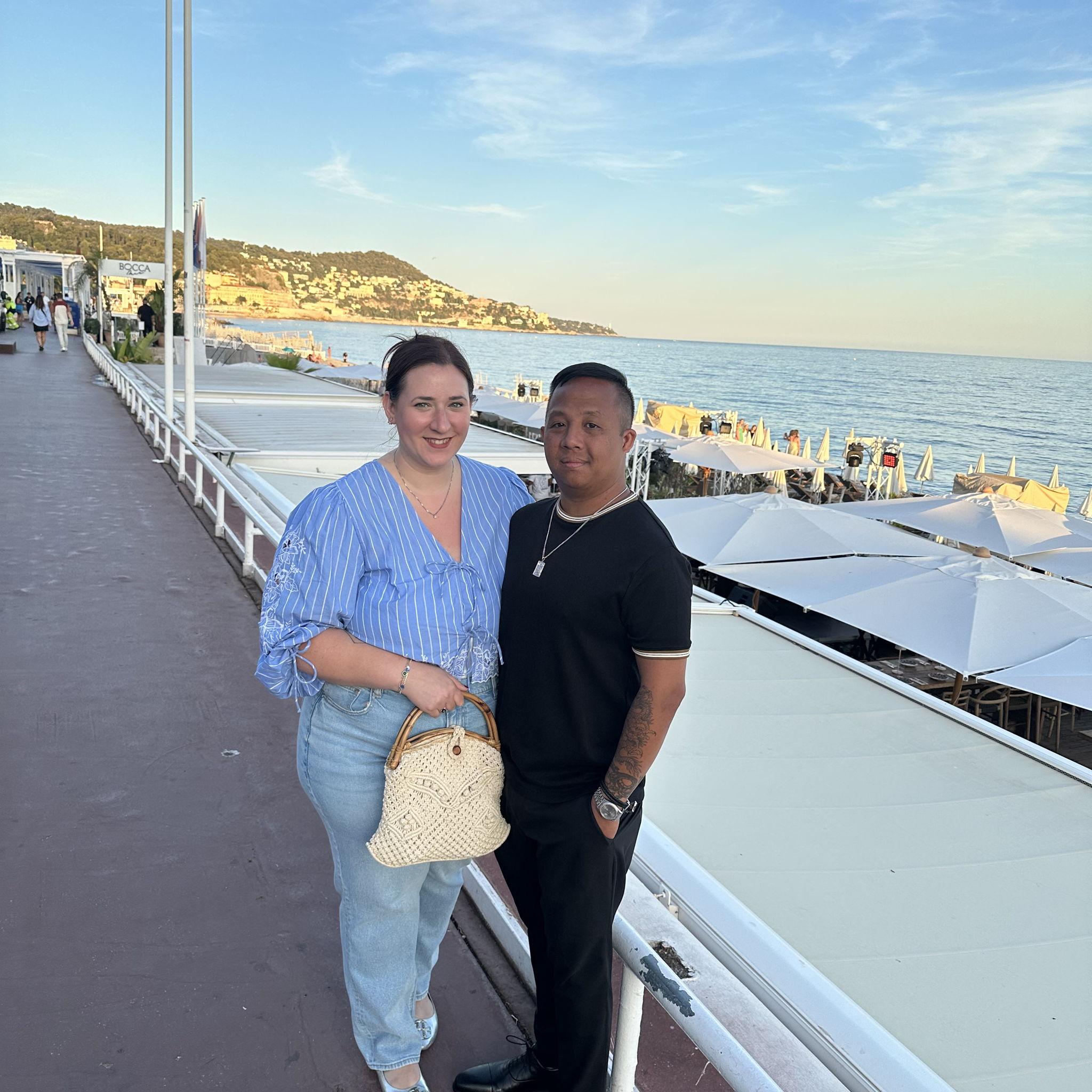 Going to dinner at Bocca Mar in Nice, France - September, 2025