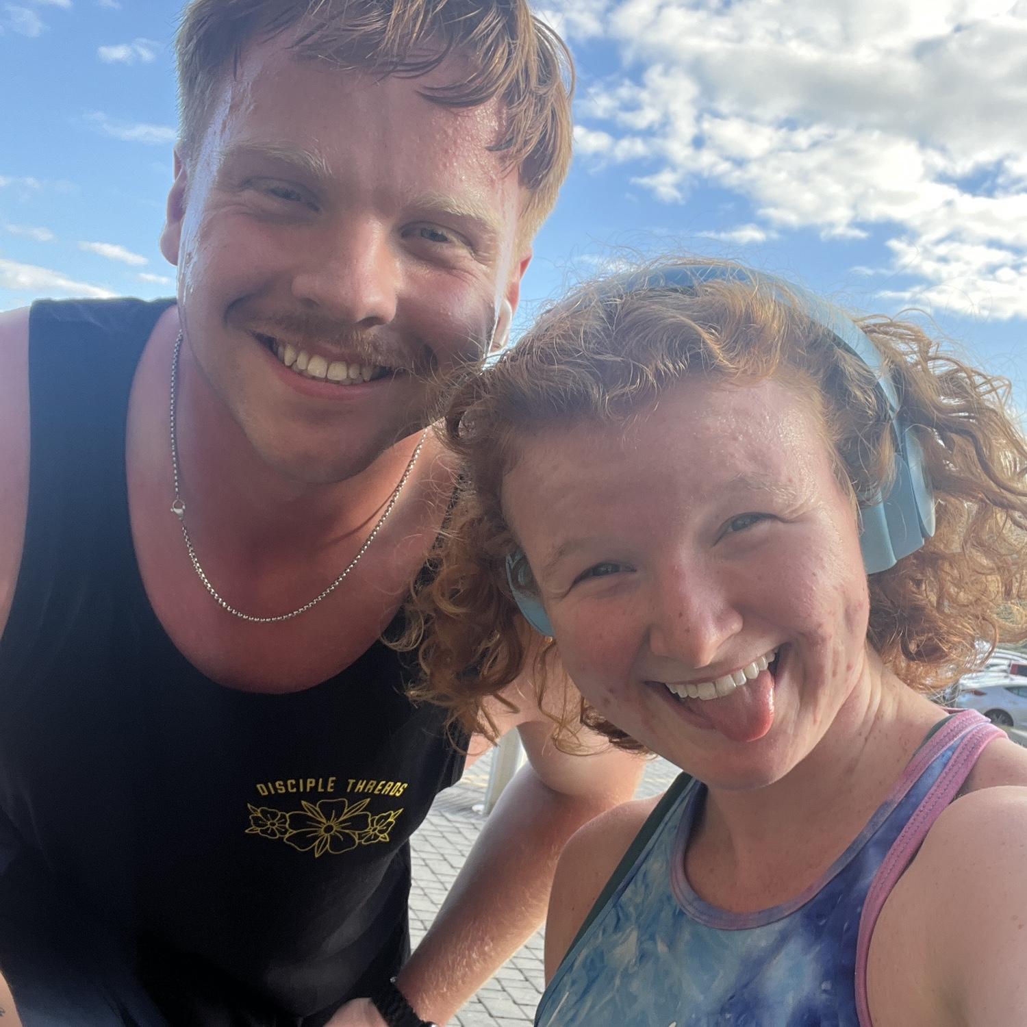 After running together!