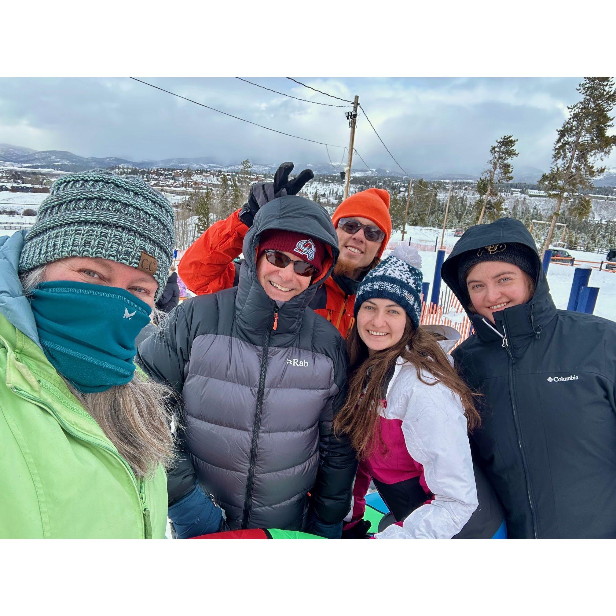 Tubing at Winter Park with our kids!