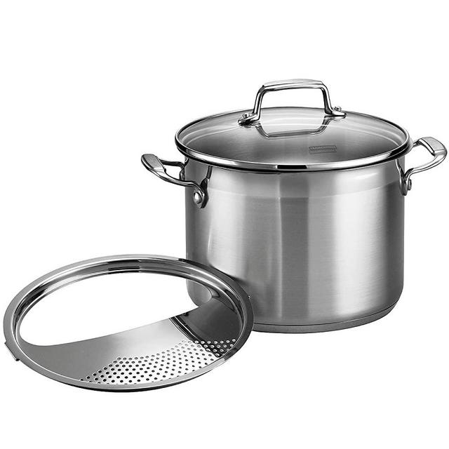 Tramontina 80120/200DS Gourmet Stainless Steel Pasta Cooker, 3-Piece 6-Quart