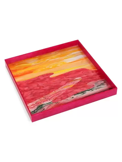 Edie Parker Sunset Acrylic Tray