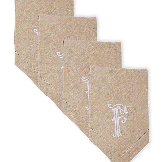 Mud Pie "W" Initial Napkin Set