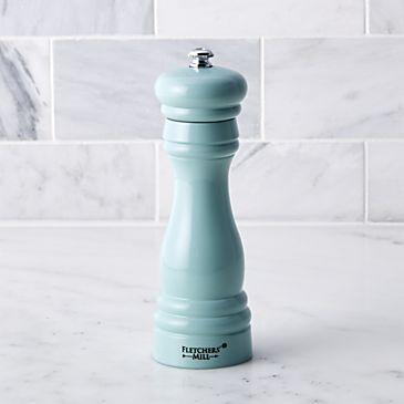 Federal Seafoam Green Wood Pepper Mill
