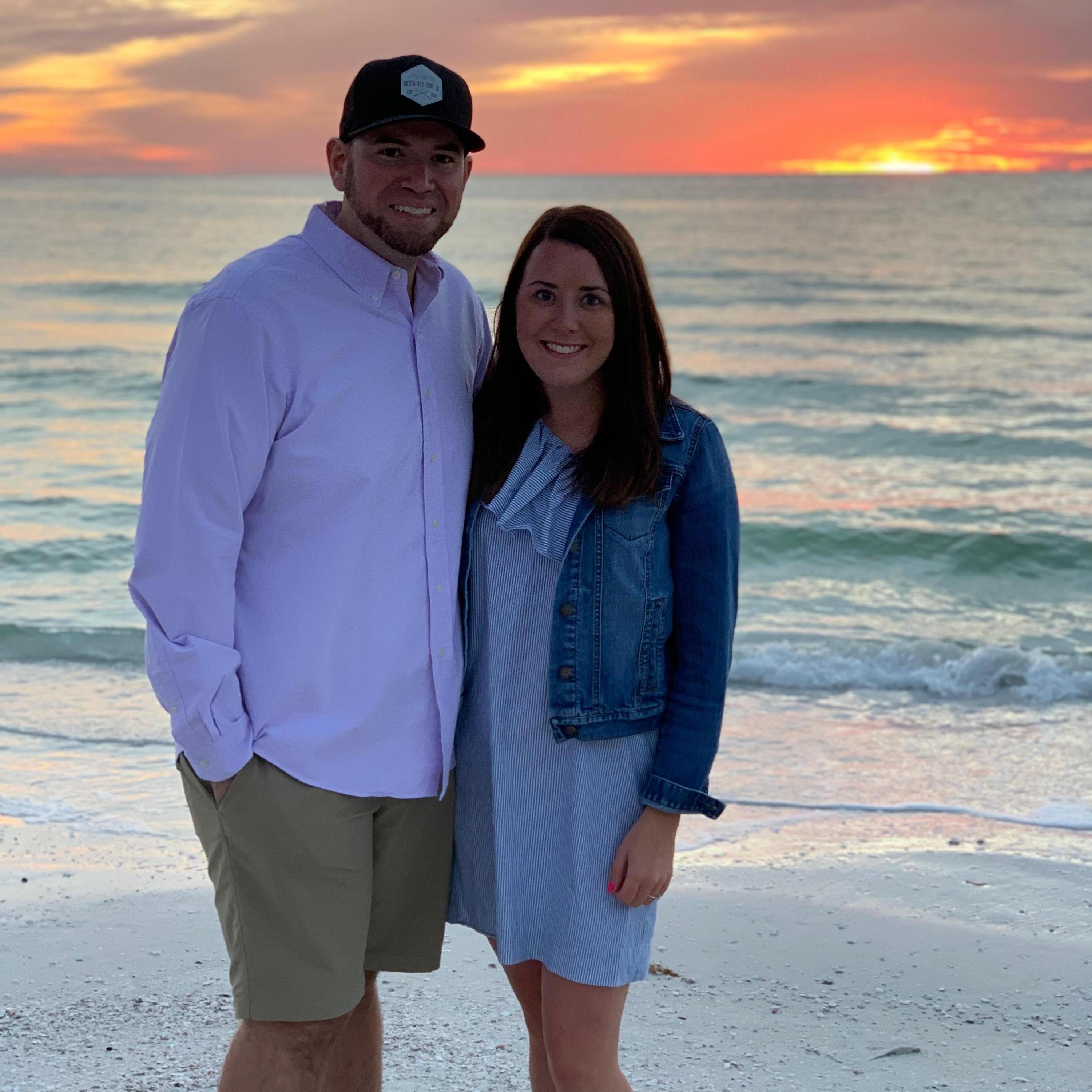 On the beach in Siesta Key