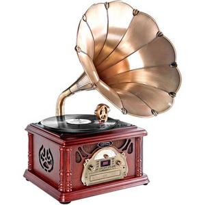 Pyle Pro Vintage Turntable with Horn and USB/MP3 Recording