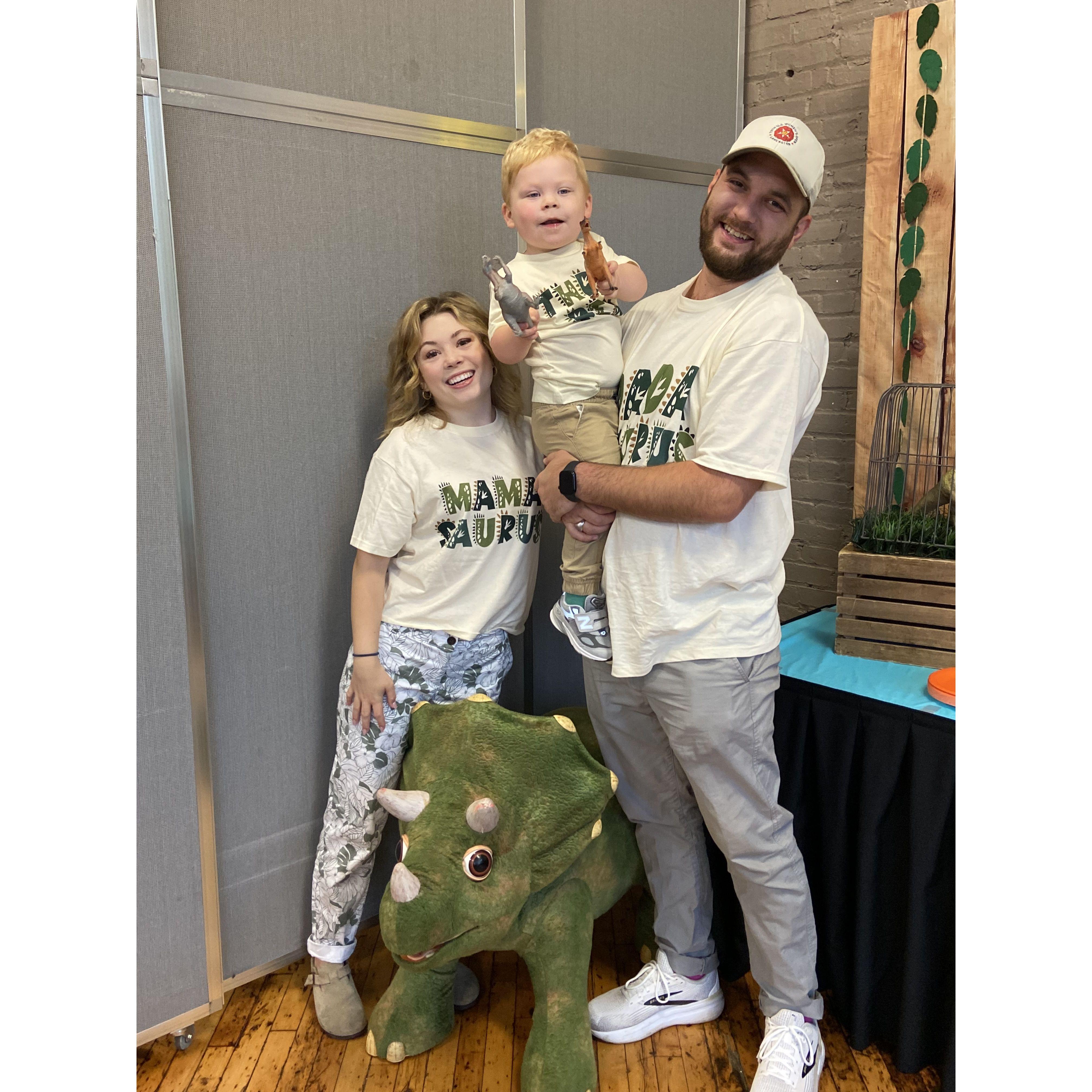 Beckham's third birthday! Three-a-saurus