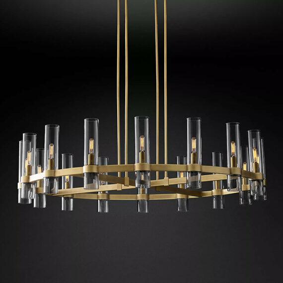 Ravelle Round Chandelier 48″,16-lights
