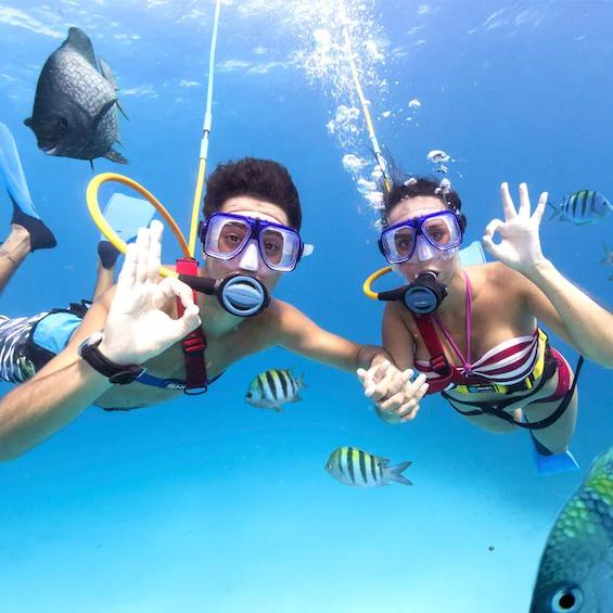 "Snuba" Snorkeling/Scuba Diving during our Honeymoon