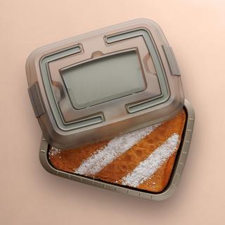 Leo Balance Nonstick Covered Cake Pan with Slicer