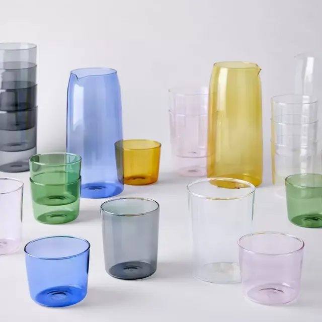 Medium Set of Four Clear Glasses
