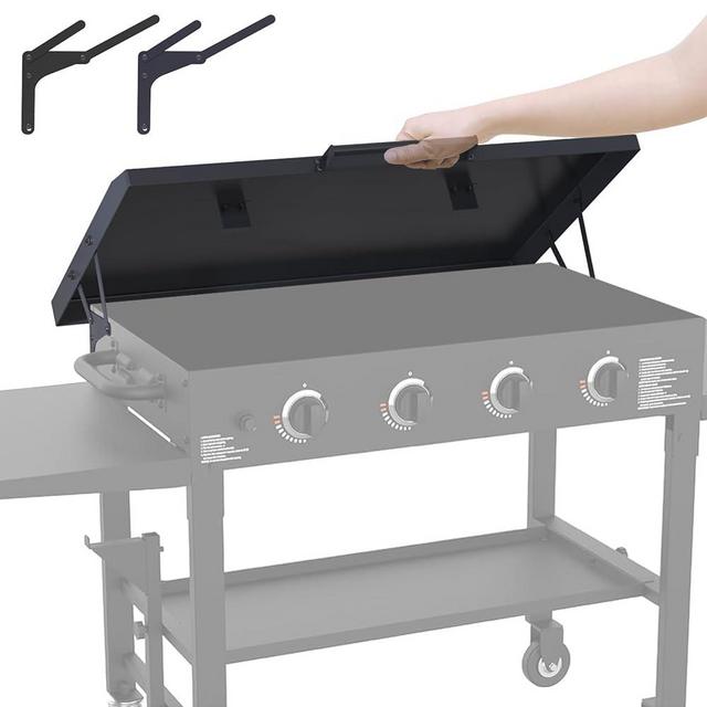 Griddle Cover 36 inch for Blackstone, Matte Texture Aluminum Grill lid for Blackstone, Powder-Coated, Suitable for 36 Griddle Grill Cover (Hinged Lid)