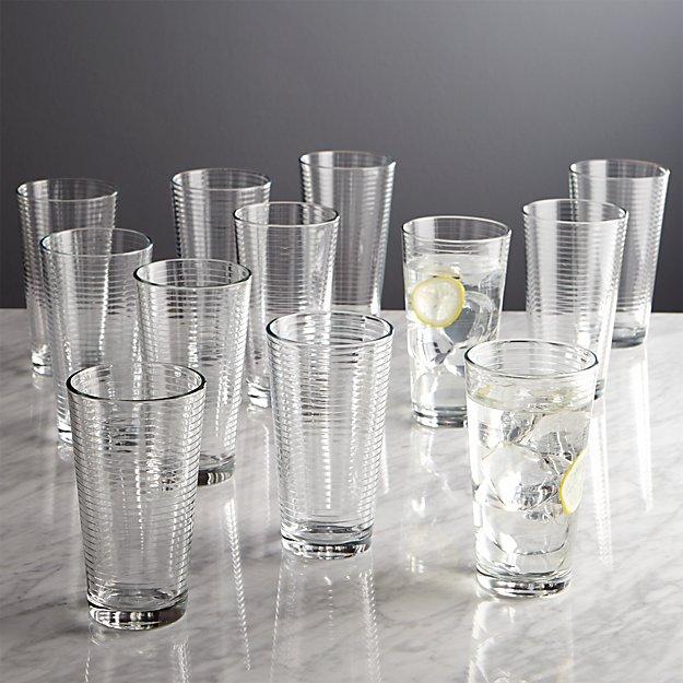 Rings Cooler Glasses, Set of 12