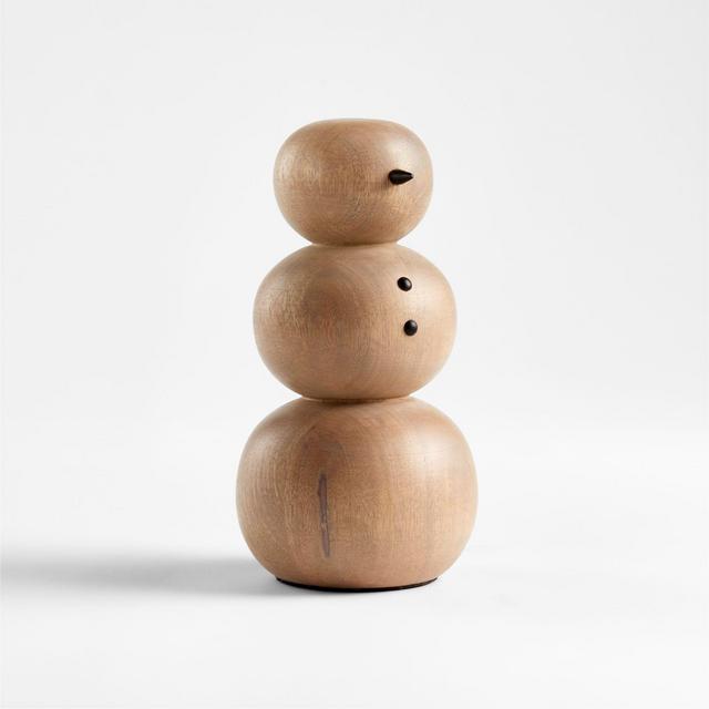 Small Wooden Snowman Decoration