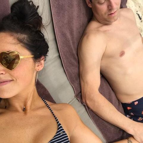 Sunning in Curacao!