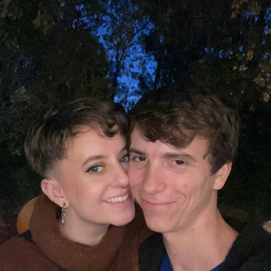 This was at our first pumpkin patch date :)