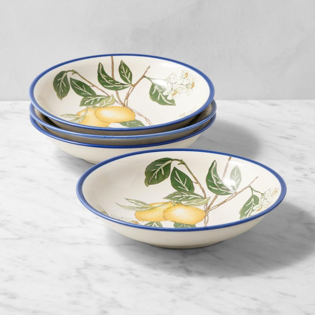 Citron Pasta Bowls, Set of 8