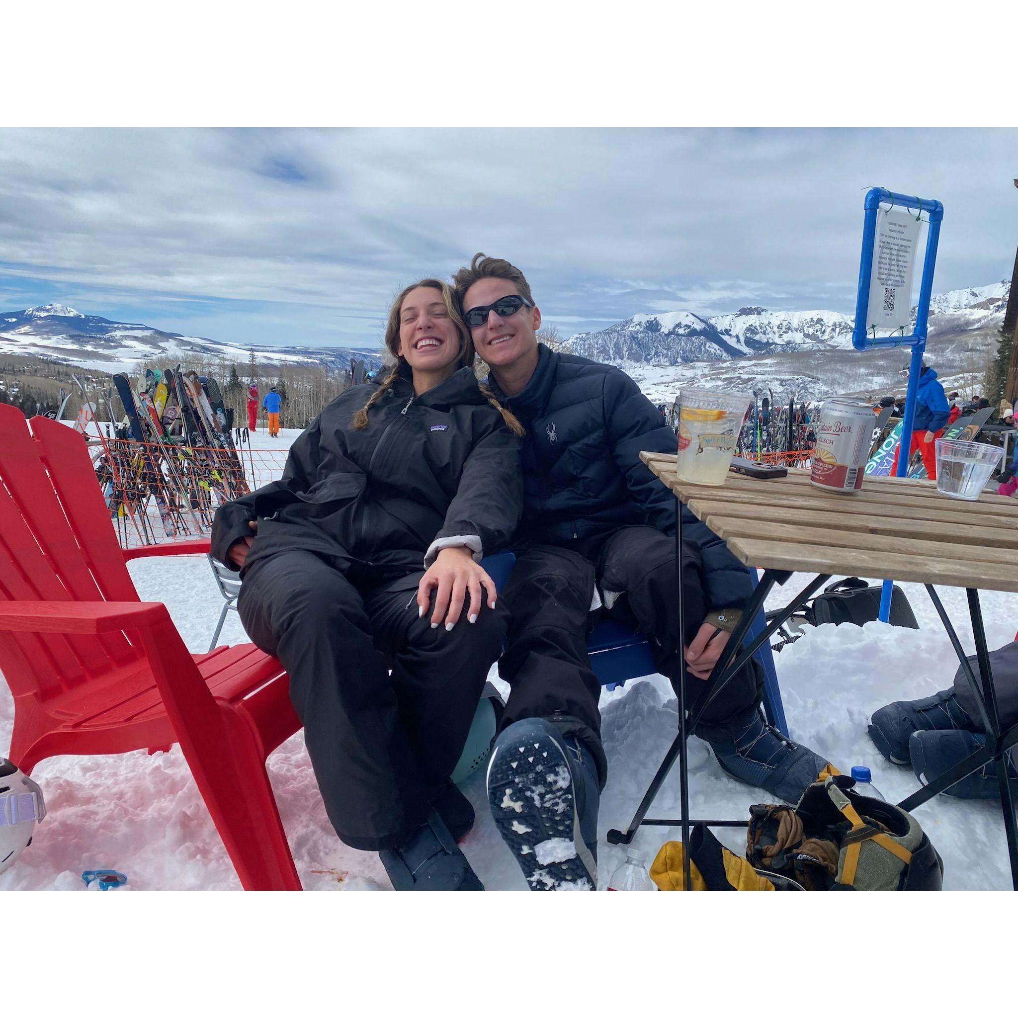 Lunch at Telluride Ski Resort.