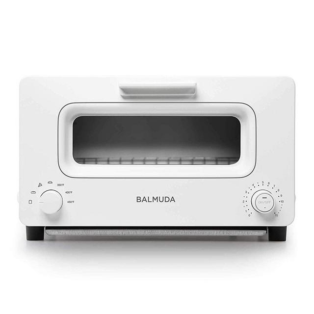 BALMUDA The Toaster | Steam Oven Toaster | 5 Cooking Modes - Sandwich Bread, Artisan Bread, Pizza, Pastry, Oven | Compact Design | Baking Pan | K01M-WS | White | US Version